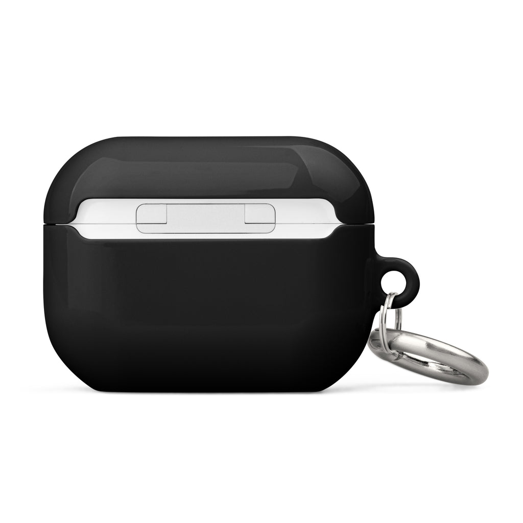 UNCØDED AirPods Case black AirPods Pro Gen 2 protective case back view #group:airpods-pro-gen2-black-blue