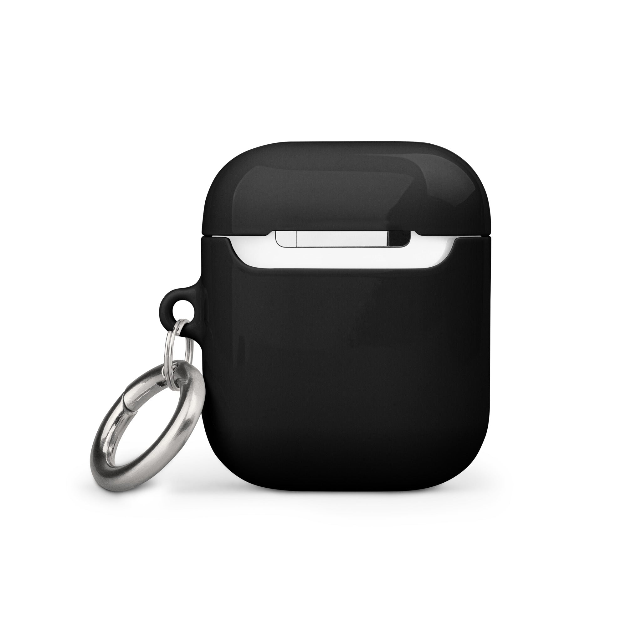 UNCØDED AirPods Gen1 case black protective case back view #group:airpods-gen1-black-red