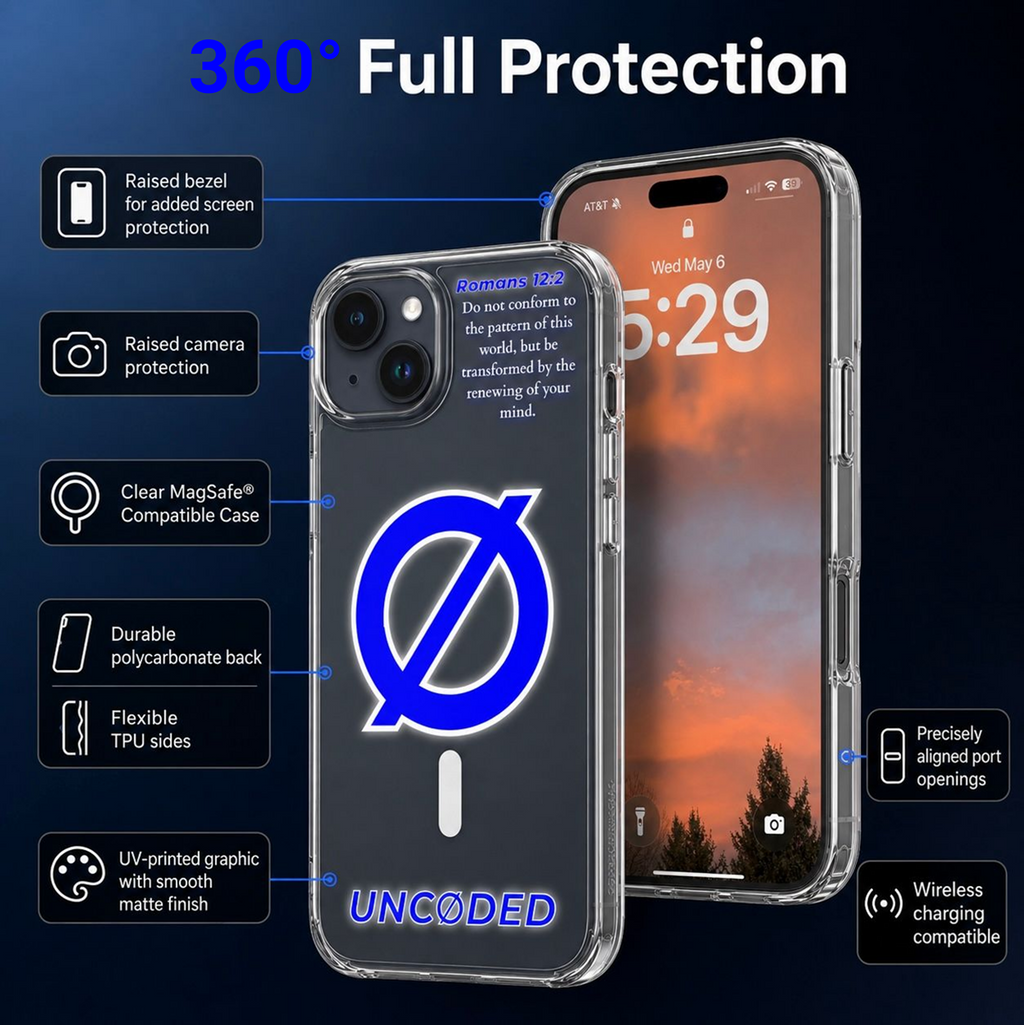 UNCØDED iPhone case 360 full protection feature graphic #global