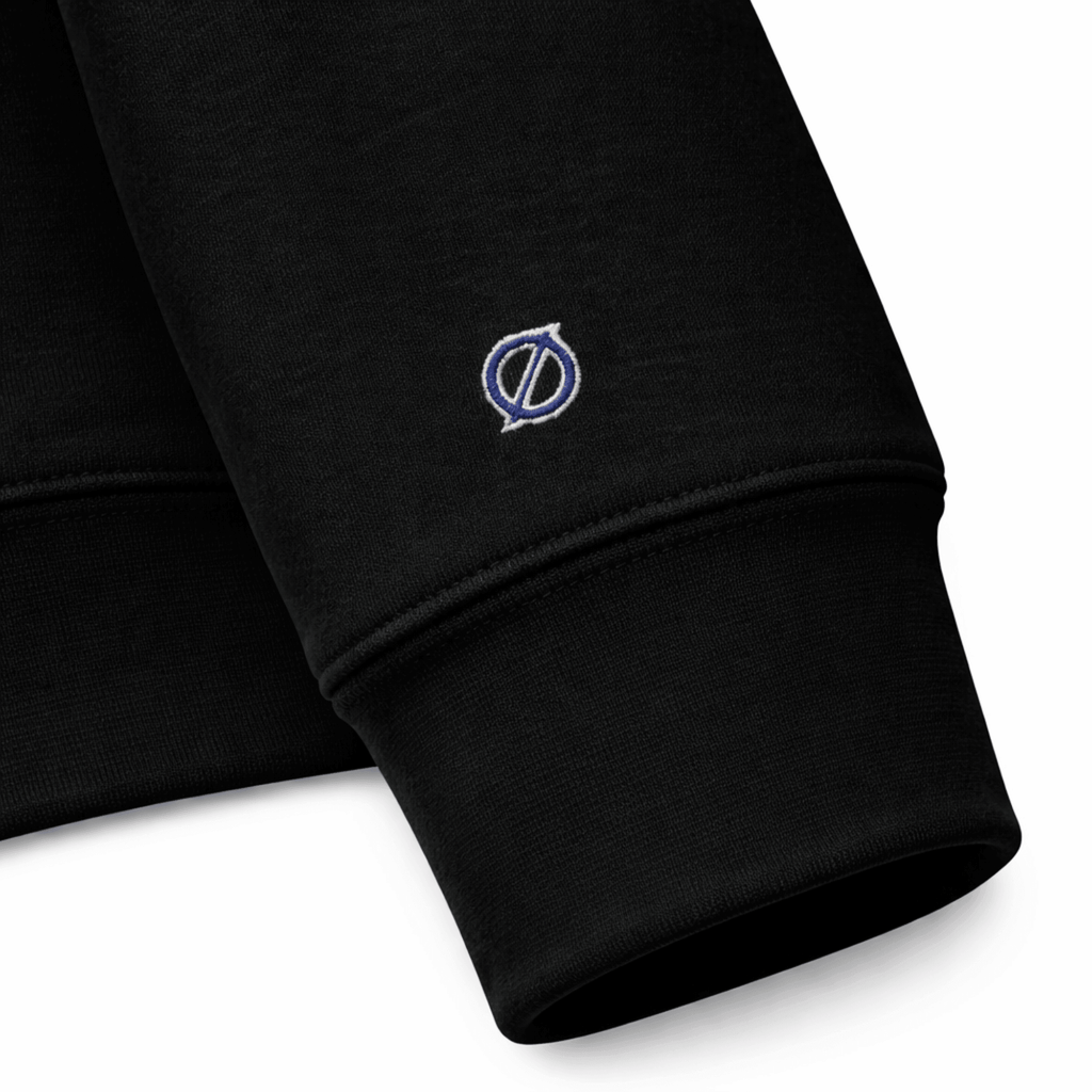 UNCØDED Signature black embroidered Ø wrist detail #group:black
