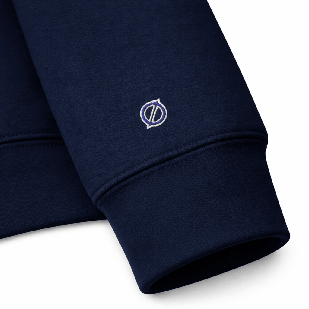 UNCØDED Signature navy embroidered Ø wrist detail #group:navy